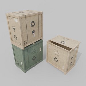 Tall Wide Wooden Crate - Customizable Shipping Box