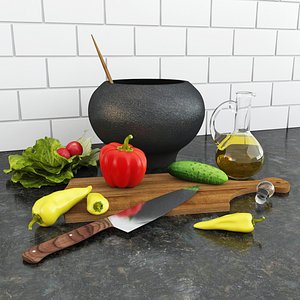 vegetables in the kitchen