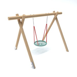 wooden playground 3D model