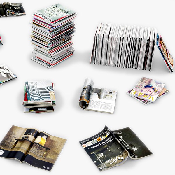 magazines set 3d ma