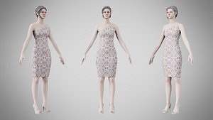 Dress 19 Warm Geometric Organic