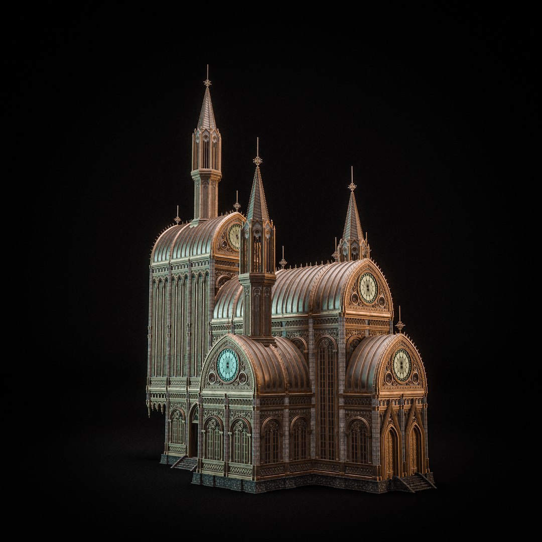 3D GOTHIC MODULAR BUILDING 4 Model - TurboSquid 2315023