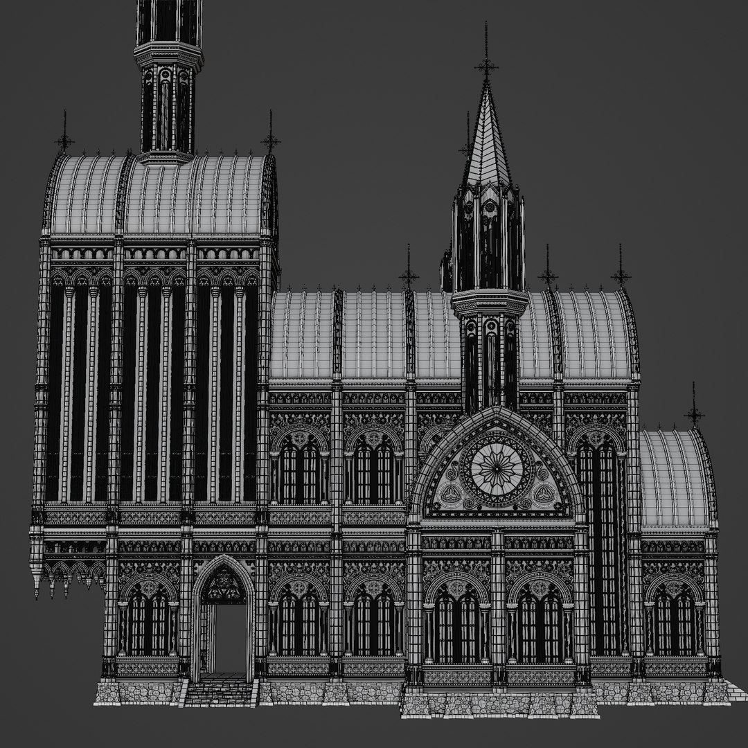 3D GOTHIC MODULAR BUILDING 4 Model - TurboSquid 2315023