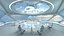 3D Futuristic Virtual Meeting Room