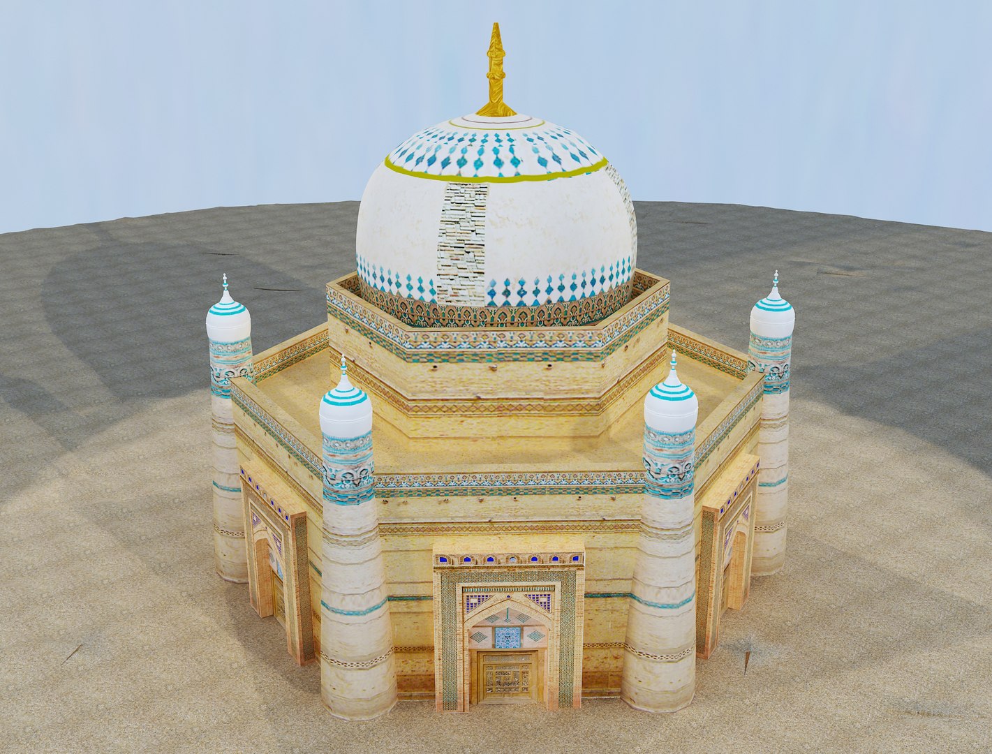 Building Architectural Islamic 3D Model - TurboSquid 1547093