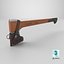 chopping axe sheath 3D model