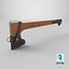 chopping axe sheath 3D model