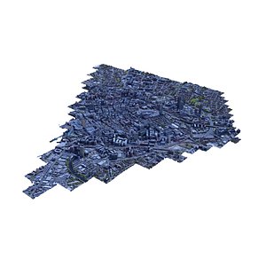 3D Manchester City - UK model
