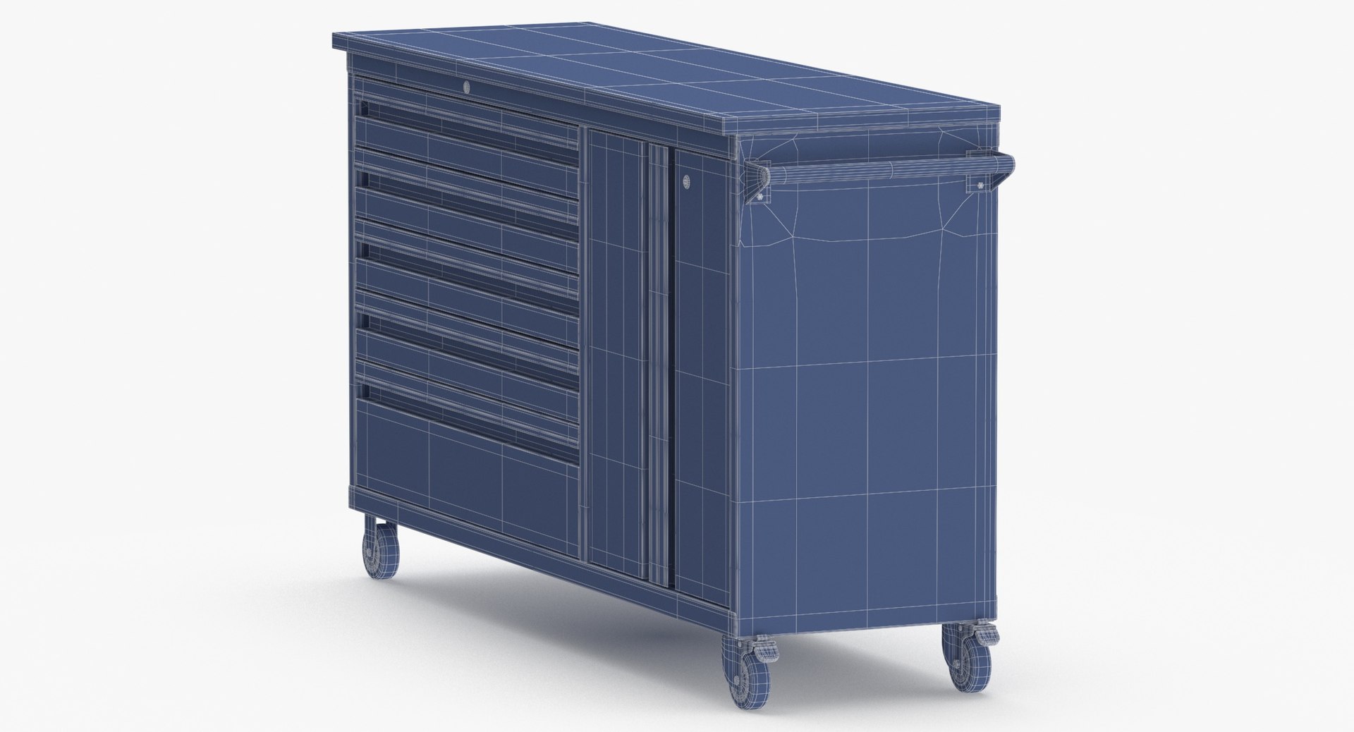 3D Storage System Type 01 Furniture 05 Black Clean and Dirty