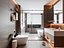 Modelo 3D de Interior de Banheiro Moderno e Luxuoso com Iluminação