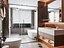 Modelo 3D de Interior de Banheiro Moderno e Luxuoso com Iluminação