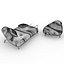 3d model furniture set sofa armchair
