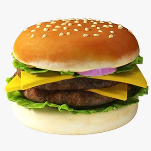 3d model burger