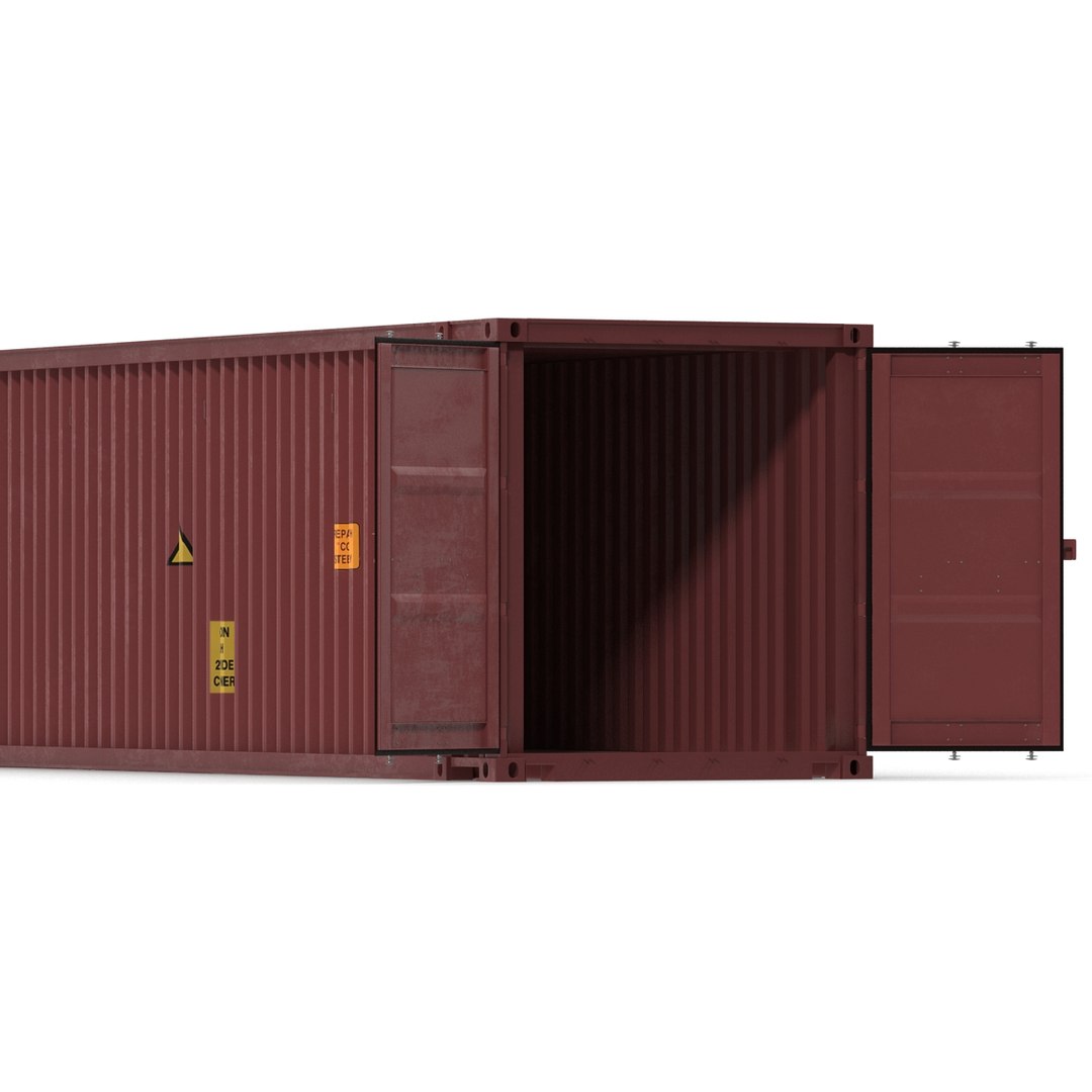 3d Model 45 Ft Cube Container