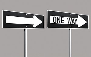 One Way Sign