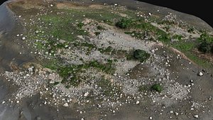 debris stones beach part11 PBR photogrammetry 3D model