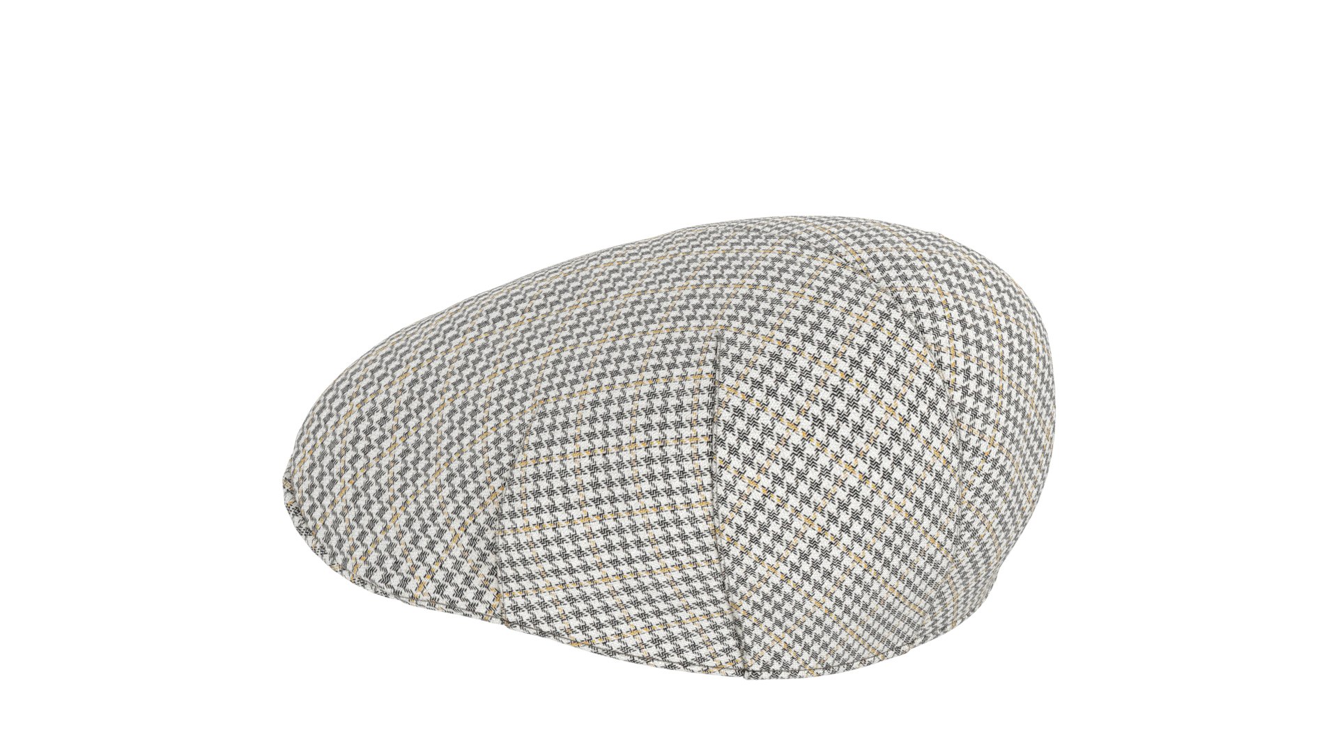 Flat Cap Houndstooth  model https://p.turbosquid.com/ts-thumb/RQ/J7rTaB/3N/borsalino_parisflatcap_houndstooth_04/png/1777236284/1920x1080/fit_q87/402af4bb8ba9171e77c6358a73080a48f6599f27/borsalino_parisflatcap_houndstooth_04.jpg