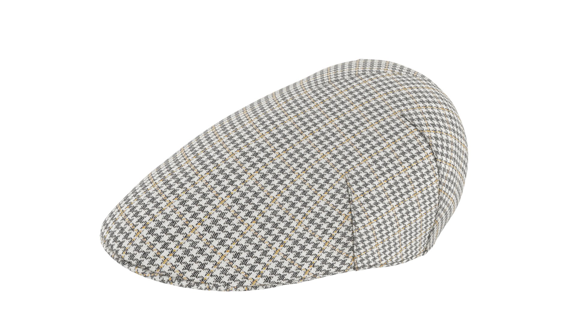 Flat Cap Houndstooth  model https://p.turbosquid.com/ts-thumb/RQ/J7rTaB/Jj/borsalino_parisflatcap_houndstooth_02/png/1777236277/1920x1080/fit_q87/6c0f0268db86ec79d0961eaf82ed3011afe38a96/borsalino_parisflatcap_houndstooth_02.jpg
