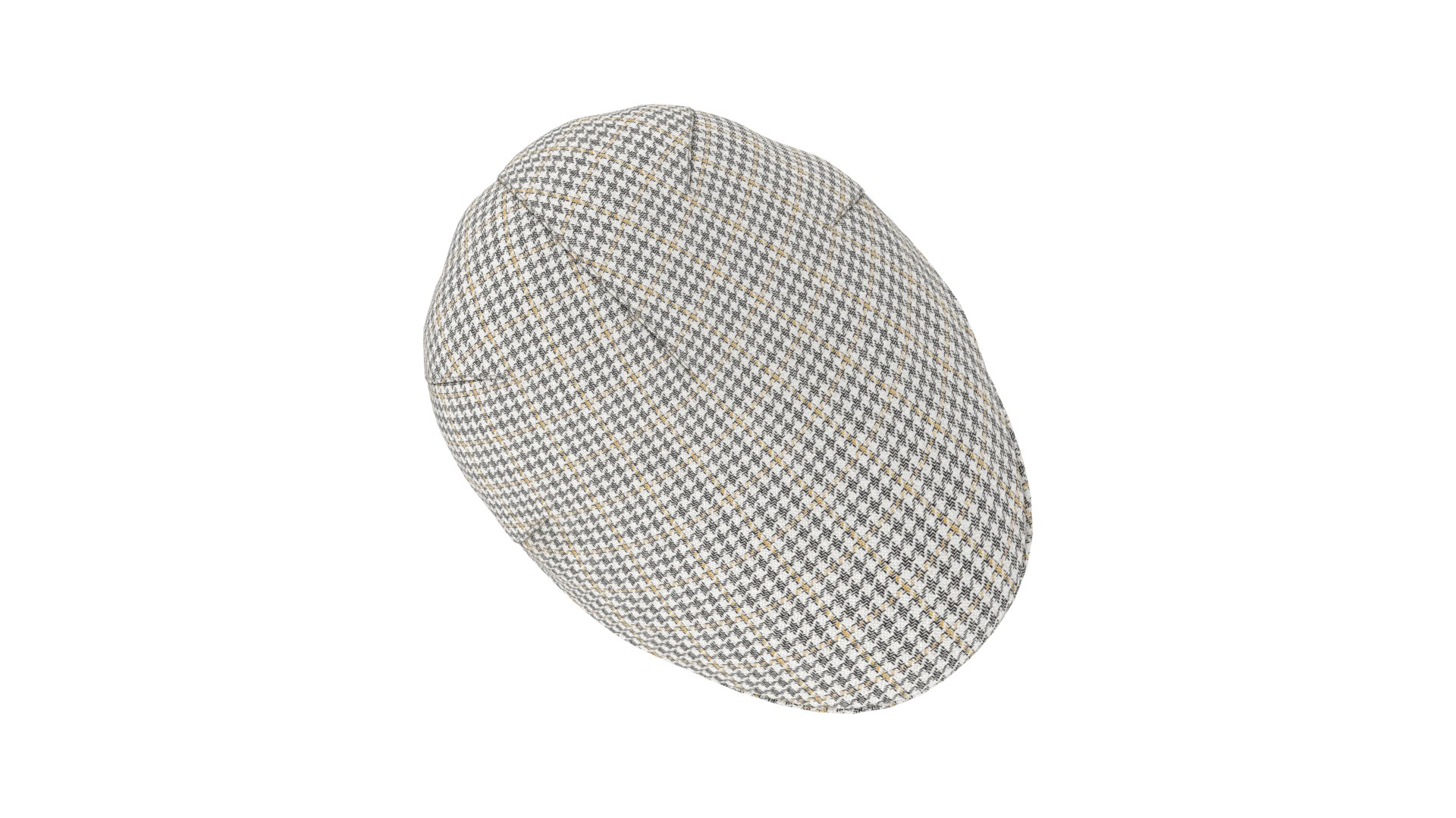 Flat Cap Houndstooth  model https://p.turbosquid.com/ts-thumb/RQ/J7rTaB/ba/borsalino_parisflatcap_houndstooth_top/png/1777236407/1920x1080/fit_q87/49269c25cb0ccabf0b4e587d455260d1ff93e3dd/borsalino_parisflatcap_houndstooth_top.jpg