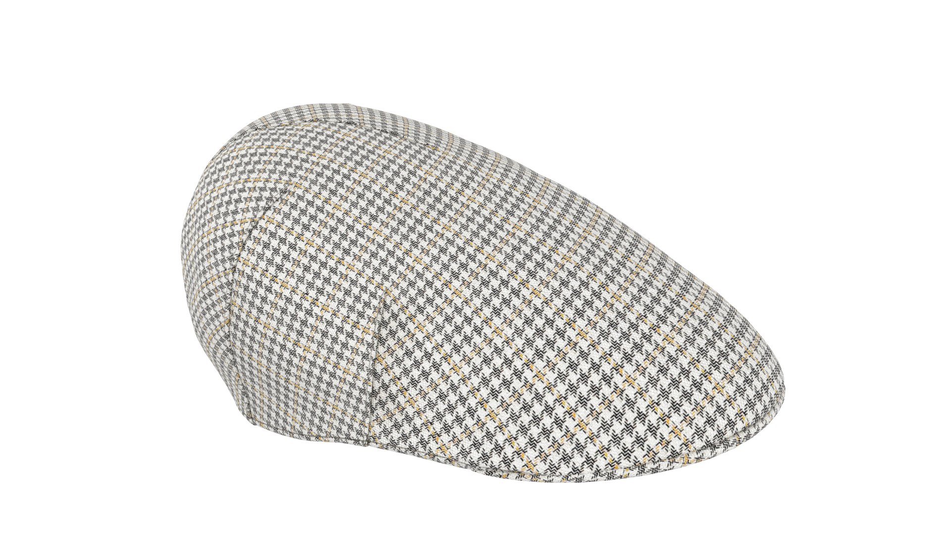 Flat Cap Houndstooth  model https://p.turbosquid.com/ts-thumb/RQ/J7rTaB/lU/borsalino_parisflatcap_houndstooth_09/png/1777236326/1920x1080/fit_q87/d3107263be10b0b0891ee387cffcb327db6ab4ae/borsalino_parisflatcap_houndstooth_09.jpg