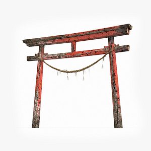 3D Ancient Torii in Asia model