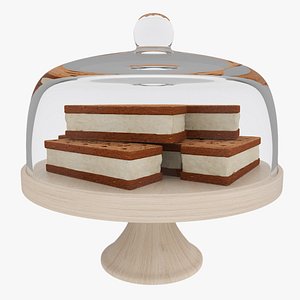 3D model Sandwich cookie glass stand
