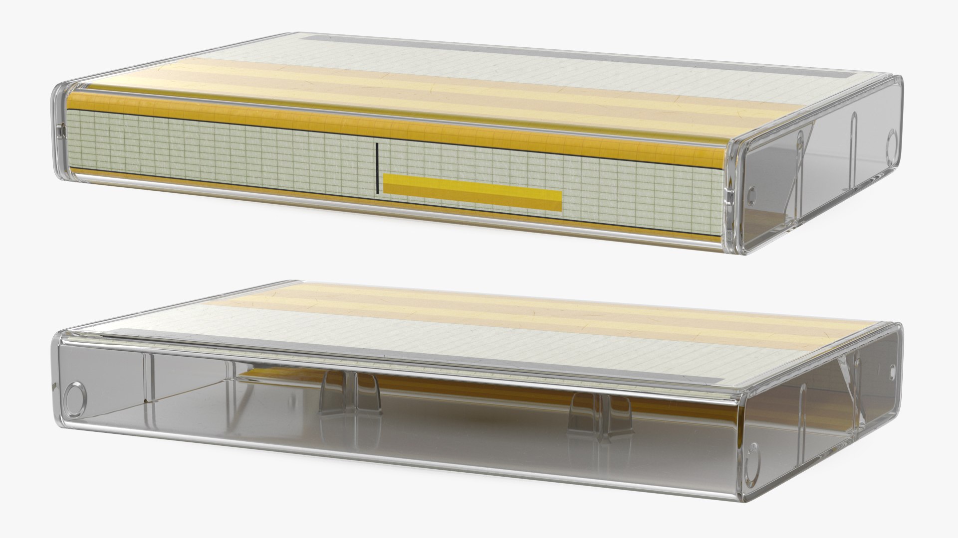 Blank Cassette Box 3D model preview