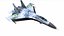 スホーイ Su-27P ウクライナ戦闘機ローポリ PBR