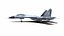 スホーイ Su-27P ウクライナ戦闘機ローポリ PBR