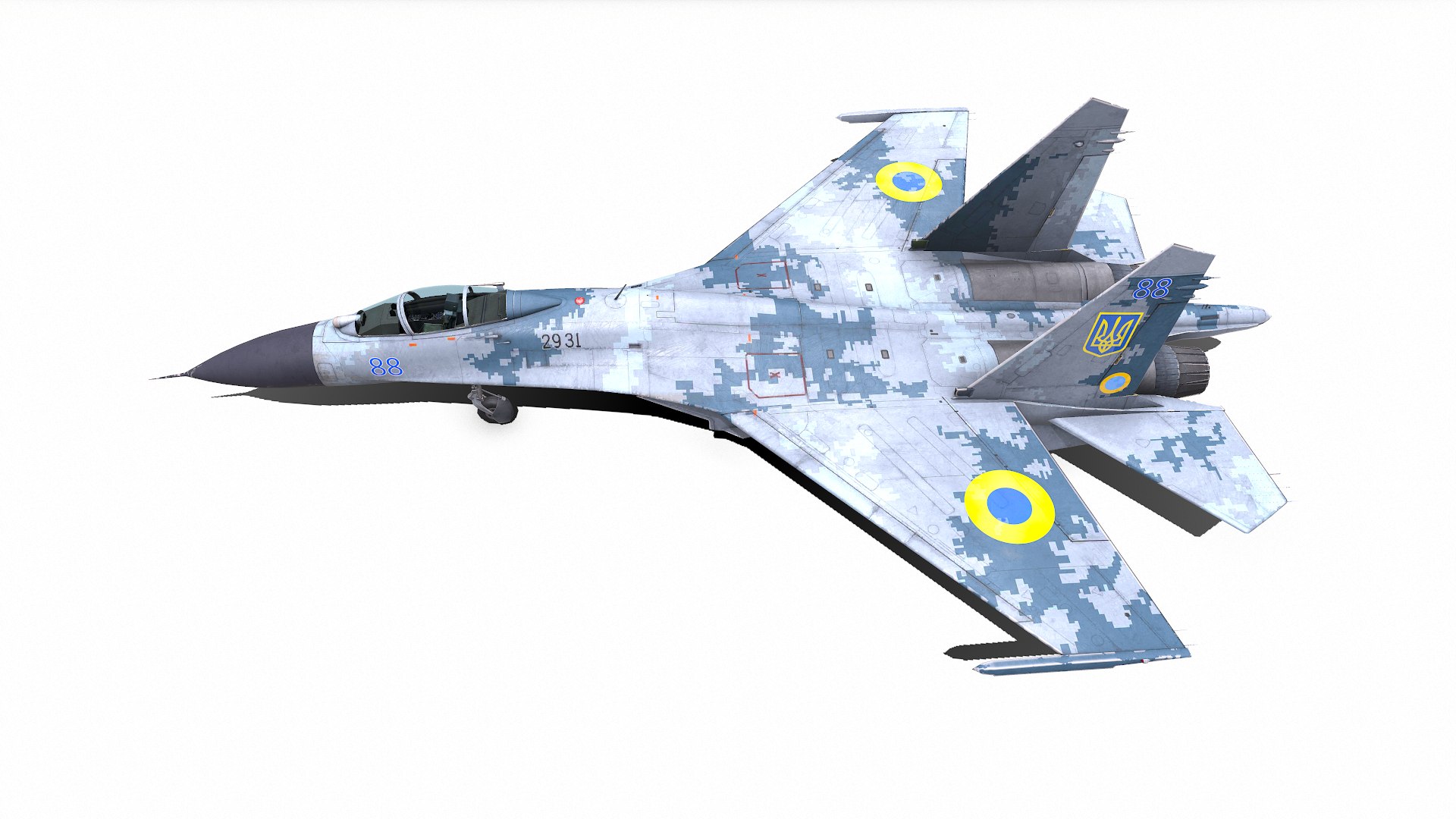 3D Sukhoi Su-27P Ukrainian Fighter Jet Low-poly PBR model https://p.turbosquid.com/ts-thumb/RQ/Navset/KO/screenshot003/png/1702707010/1920x1080/fit_q87/a310765c749f613c686f1c3ddb6e184523263fc4/screenshot003.jpg