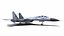 スホーイ Su-27P ウクライナ戦闘機ローポリ PBR