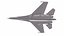 スホーイ Su-27P ウクライナ戦闘機ローポリ PBR