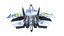 スホーイ Su-27P ウクライナ戦闘機ローポリ PBR