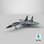 スホーイ Su-27P ウクライナ戦闘機ローポリ PBR