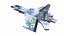 スホーイ Su-27P ウクライナ戦闘機ローポリ PBR