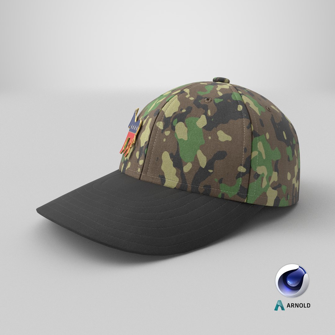 Camouflage Baseball Cap with Democratic Icon 3D model https://p.turbosquid.com/ts-thumb/RQ/WuqhOU/hg/stemcell_cinema_4d_arnold_render/png/1735667134/1920x1080/fit_q87/899ca1b70956bafdc8ba80754ed596d31dab2319/stemcell_cinema_4d_arnold_render.jpg