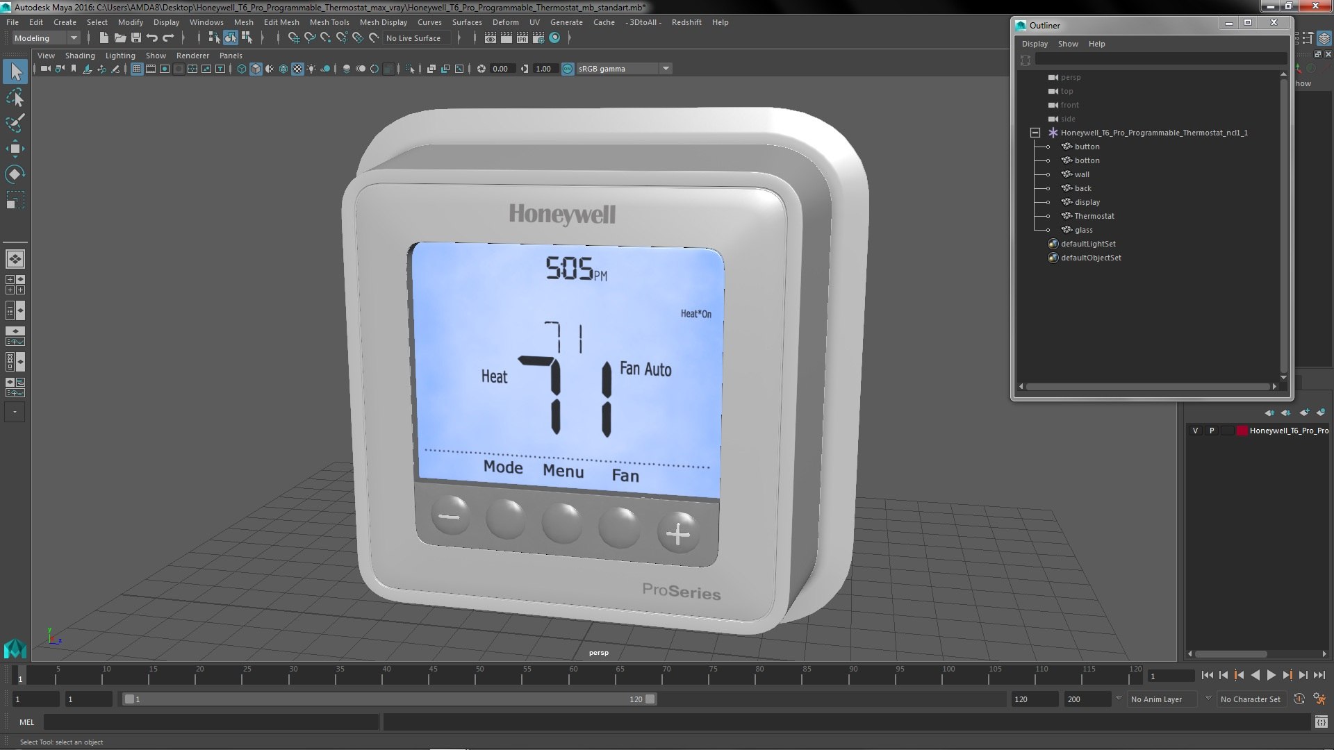 Honeywell T6 Pro Programmable Thermostat 3D model https://p.turbosquid.com/ts-thumb/RQ/XZ4Yfd/Y5/honeywellt6proprogrammablethermostat3dmodel023/jpg/1642082395/1920x1080/fit_q87/6e605bc6525939083ed4c0004db002f4d2c66882/honeywellt6proprogrammablethermostat3dmodel023.jpg