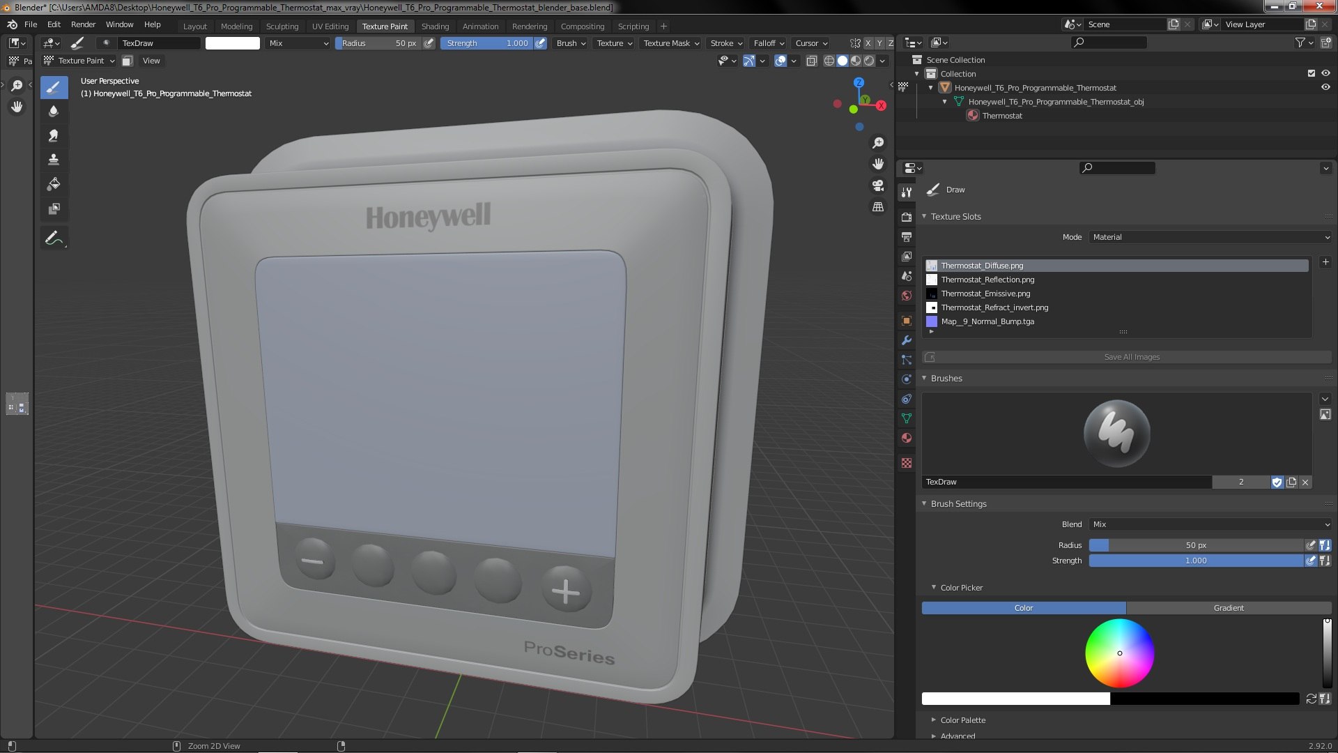 Honeywell T6 Pro Programmable Thermostat 3D model https://p.turbosquid.com/ts-thumb/RQ/XZ4Yfd/nS/honeywellt6proprogrammablethermostat3dmodel020/jpg/1642082386/1920x1080/fit_q87/b774c2d4b382cbf67b9fec087da64f845b0383b5/honeywellt6proprogrammablethermostat3dmodel020.jpg