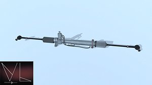 steering rack 3D model