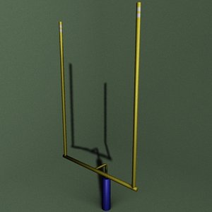 3d football goal post