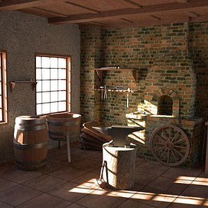 3d old smithy model