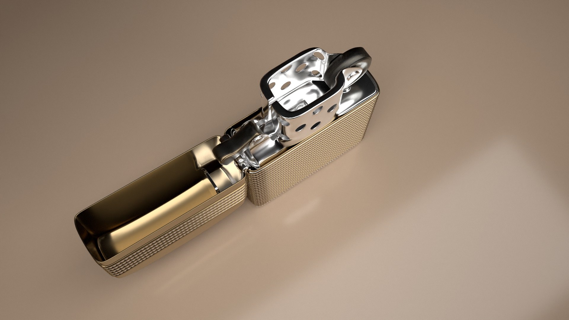 Gasoline Lighter Similar To Zippo 3D Model TurboSquid 1945534