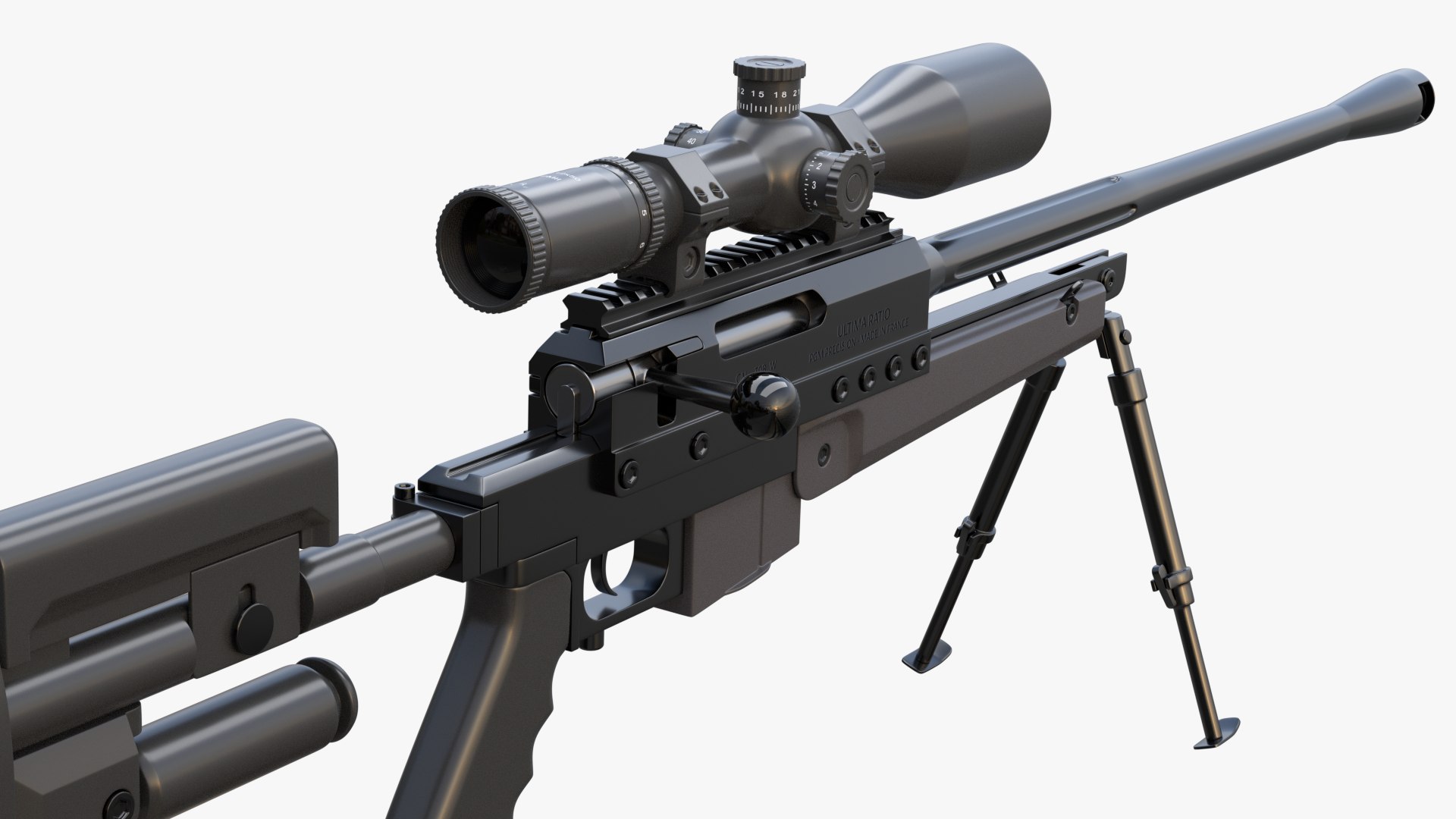 3D sniper rifle pgm ultima model - TurboSquid 1600146