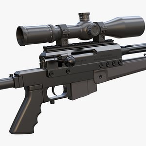 3D sniper rifle pgm ultima model
