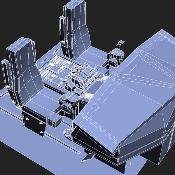 3d model of aircraft cockpit