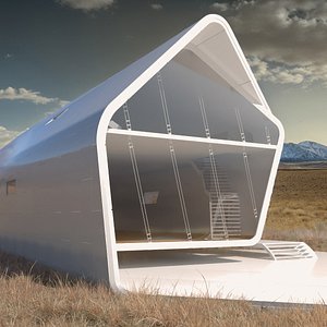 Futuristic House Happy Future
