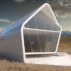 Futuristic House Happy Future