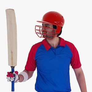 3D Cricket batsman celebration