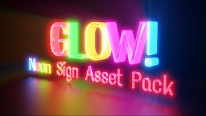 3D Glow - Neon Sign Asset Pack