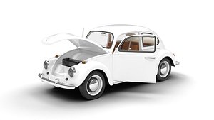 Volkswagen Beetle Type 1 1200 1965 HQ 3d model